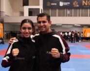 Se viste de bronce la karateca porteña, Joselyn García